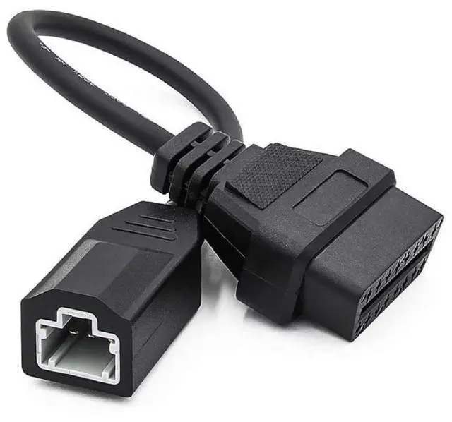 Main image of OBD2 Diagnostic Cable Adapter, 3-Pin to 16-Pin Connector, Black