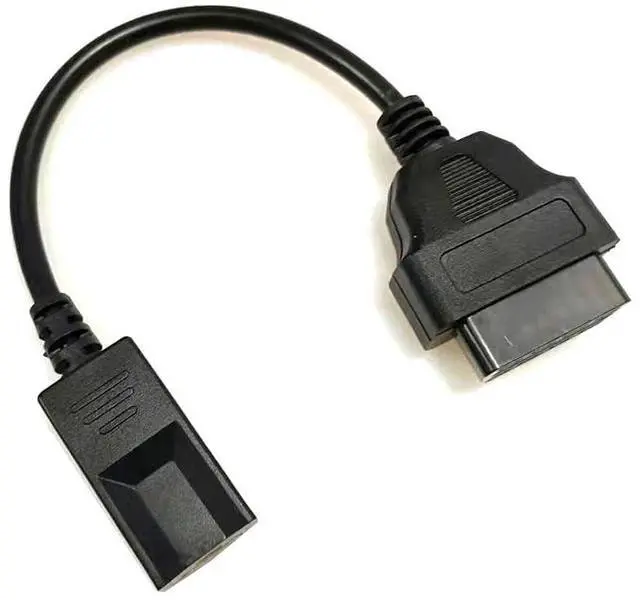 Alt view image 6 of 6 - OBD2 Diagnostic Cable Adapter, 3-Pin to 16-Pin Connector, Black