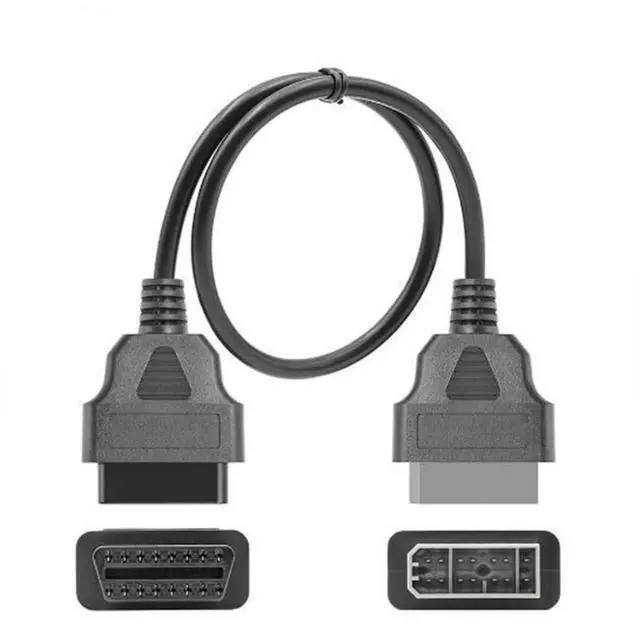 Alt view image 2 of 5 - Auto Car Connector Diagnostic Cable for Nissan14Pin OBD to 16Pin OBD2 Scanner