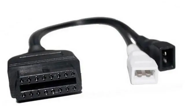 Main image of 2 X 2Pin to 16Pin OBD2 Connector Conversion Auto Car Diagnostic Cable for Audi, for Volkswagen, for VW, for VAG Seat, for Skoda, 0.65ft/20cm
