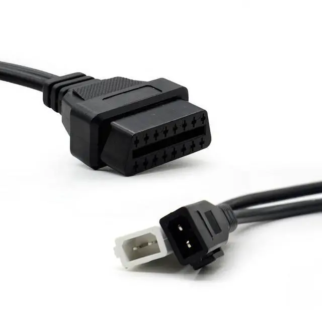 Alt view image 2 of 5 - 2 X 2Pin to 16Pin OBD2 Connector Conversion Auto Car Diagnostic Cable for Audi, for Volkswagen, for VW, for VAG Seat, for Skoda, 0.65ft/20cm