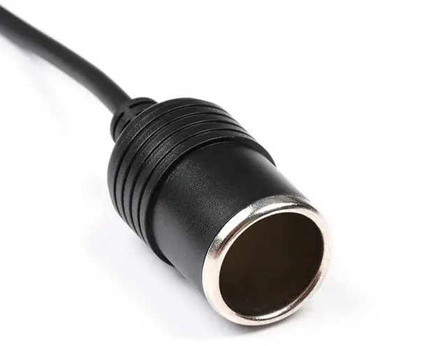 Alt view image 3 of 6 - Auto Car 16Pin OBD2 Port to Cigarette Lighter Female Socket Adapter Cable, 16-Pin OBD2 Male Cord for Vechile Car Extension Power Supply, 18AWG, 1.9FT/60cm