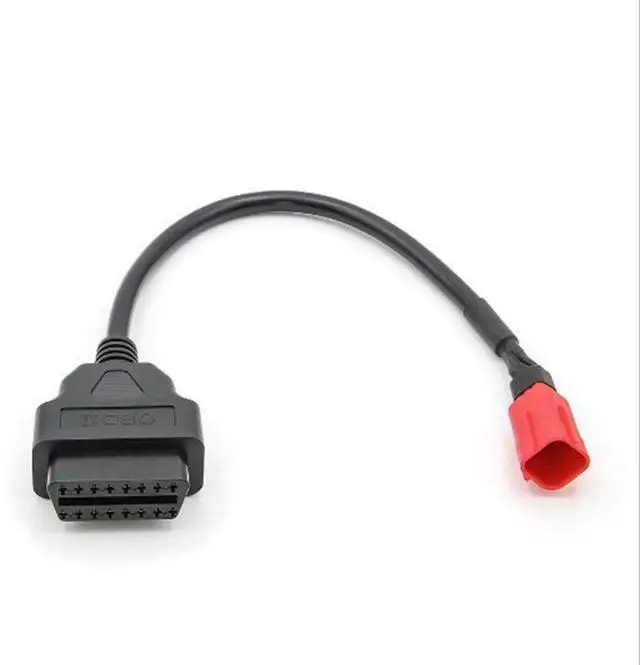 Alt view image 4 of 5 - 16Pin OBD2 to 6Pin Connector Adapter Cable for Motorcycle, Compatible with CBR1000RR/CBR600RR/VFR 800/CRF1000/CB1100/NC750 from 2017, Works with ELM327 OBD2 Scanner/Code Reader