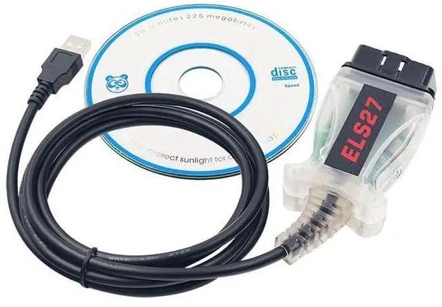 Alt view image 3 of 6 - OBD USB Interface Diagnostic Cable ELS27 HJ128GP Chip
