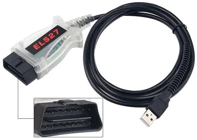 Alt view image 4 of 6 - OBD USB Interface Diagnostic Cable ELS27 HJ128GP Chip