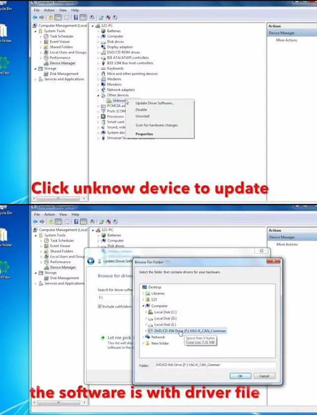 Alt view image 7 of 7 - OBD2 Cable for VAG K+CAN Commander v1.4 Diagnostic Scanner Tool, ECU Programming, Code Reader