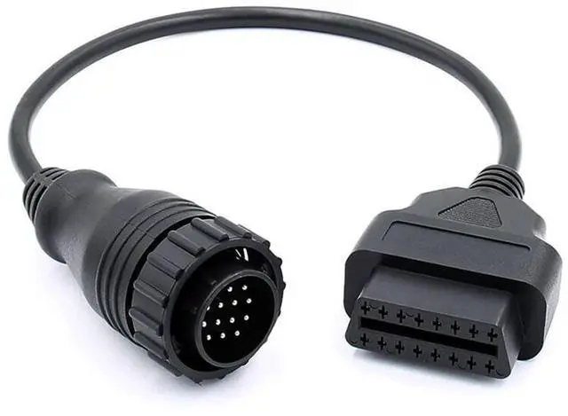 Main image of E-Car Connection 14 Pin to 16 Pin OBDII Cable Male to Female Adapter Car Diagnostic OBD2 Cord for Mercedes Benz Sprinter