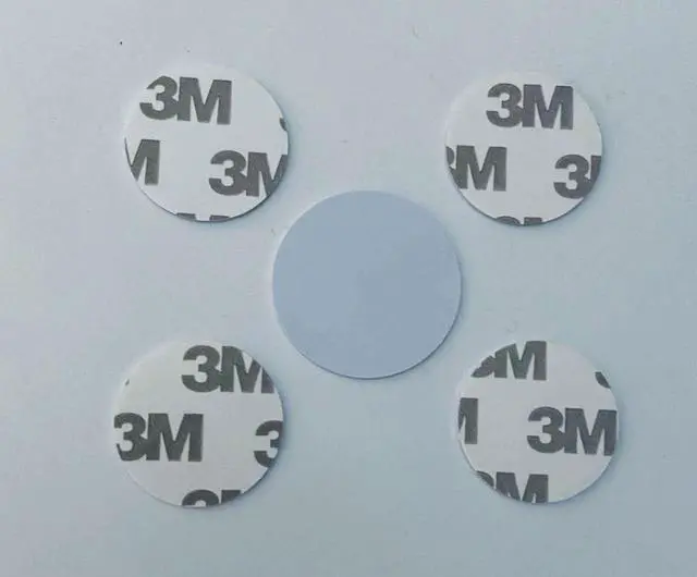 Alt view image 2 of 4 - 50pcs NTAG215 NFC Tags Cards with 3M Sticker, White Round PVC Coin Cards, 1inch, 504 Byte Compatible with NFC Enabled Mobile Phones