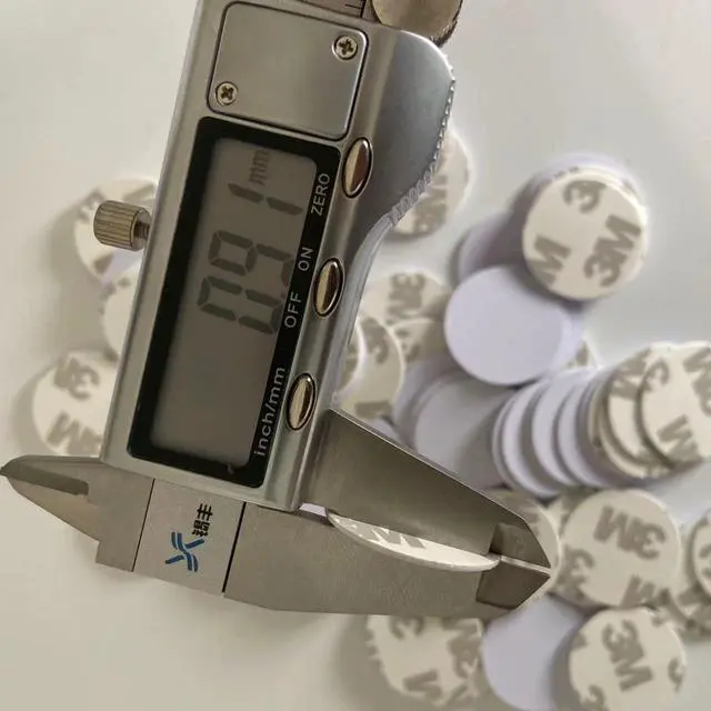 Alt view image 4 of 4 - 50pcs NTAG215 NFC Tags Cards with 3M Sticker, White Round PVC Coin Cards, 1inch, 504 Byte Compatible with NFC Enabled Mobile Phones