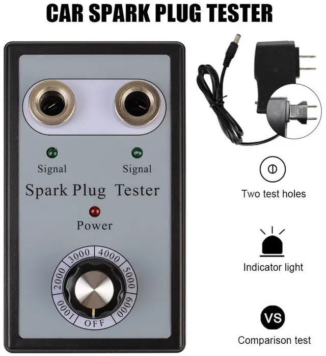 Alt view image 2 of 7 - 12V Car Spark Plug Tester Ignition