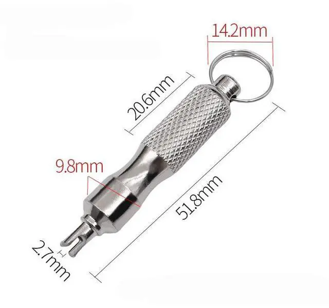 Alt view image 5 of 7 - 3-Piece Tire Valve Core Removal Tool Set, Screwdriver Kit for Cars, Bicycles, Motorcycles