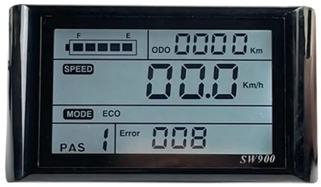 Main image of Midautoo Ebike SW900 LCD Display Control Speed Meter Plug Record Instrument Control/Setting 24-72V