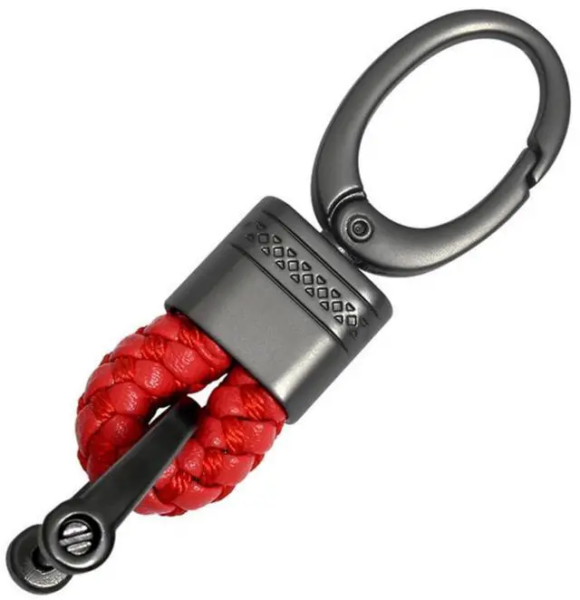Alt view image 3 of 5 - 360° Rotation Woven Rope Metal Buckle Keychains, 4Pcs/Pack