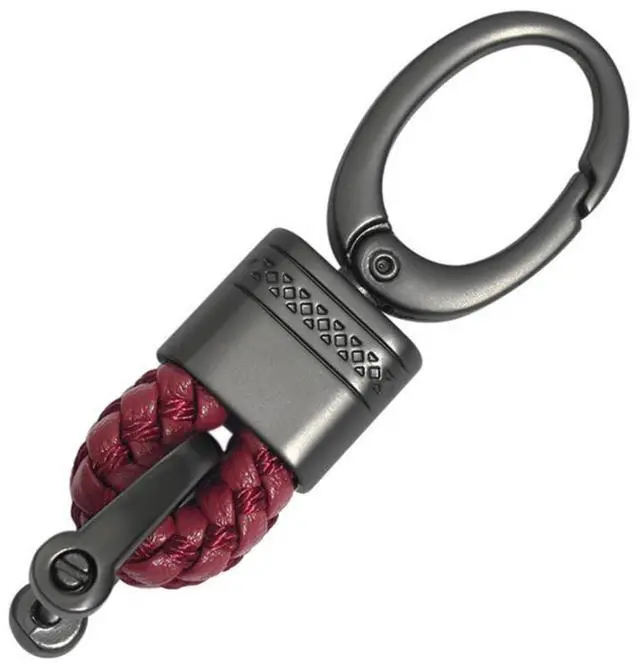 Alt view image 5 of 5 - 360° Rotation Woven Rope Metal Buckle Keychains, 4Pcs/Pack