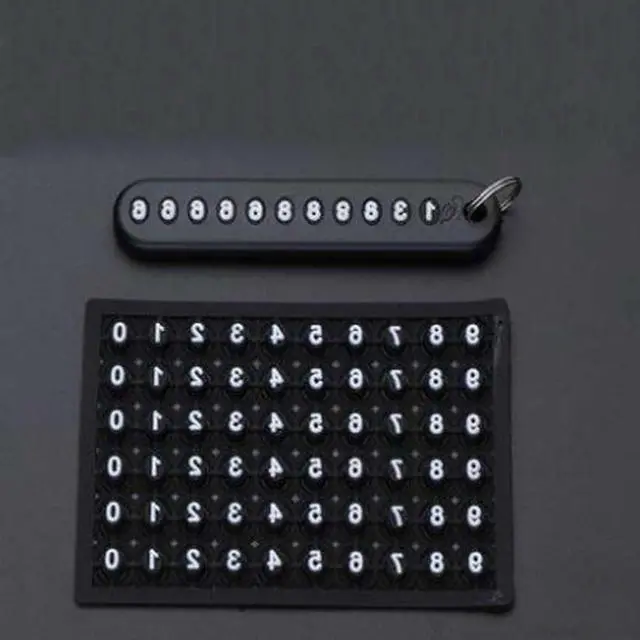 Alt view image 2 of 7 - Car keychains anti loss phone number plate motorcycle braided rope lock keyrings set