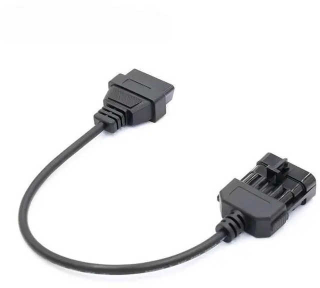 Alt view image 2 of 6 - 10 Pin OBD Diagnostic Cable for Vauxhall and for Opel to OBD2 16 Pin Car Extension Connector