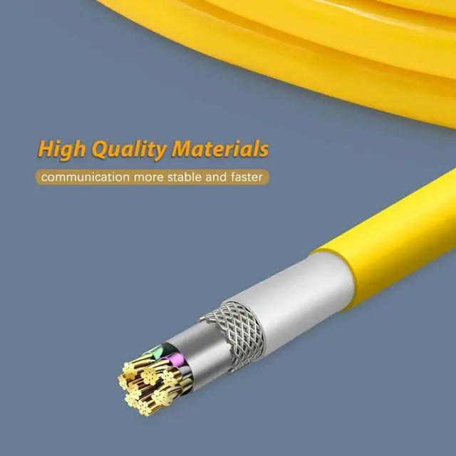 Alt view image 4 of 7 - 8.2ft Single Module Programming or Modules Hiding ENET Data Cable for B-M-W Coding F-Series Diagnostic Tools Ethernet to OBD Interface