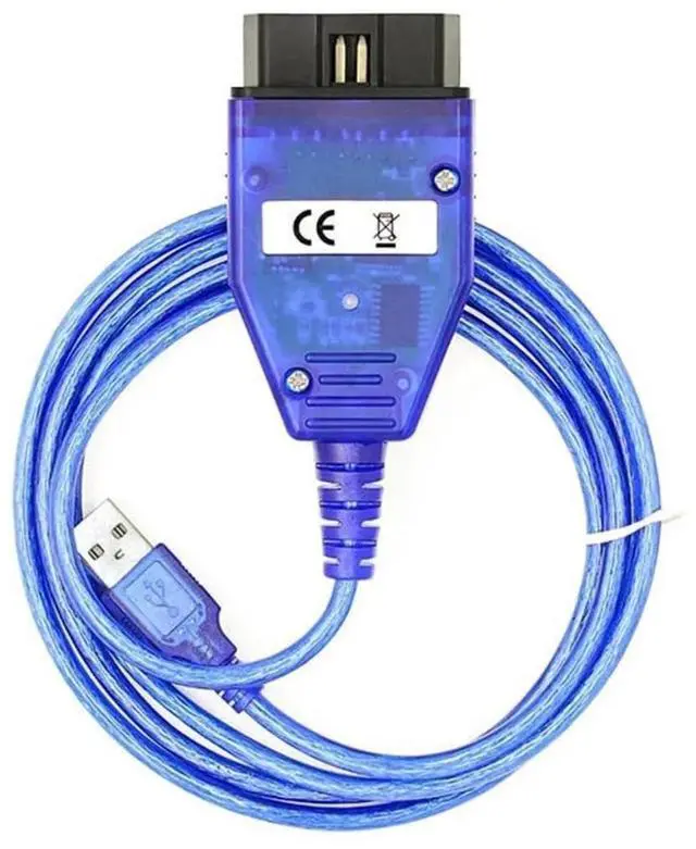 Alt view image 4 of 4 - FT232RL OBD2 Diagnostic USB Interface Cable Adapter Compatible with K + D CAN E60 E61 E70 E81 E83 E87 E90 E91 E92 E93 R56 and more (Blue K+DCAN with Switch)