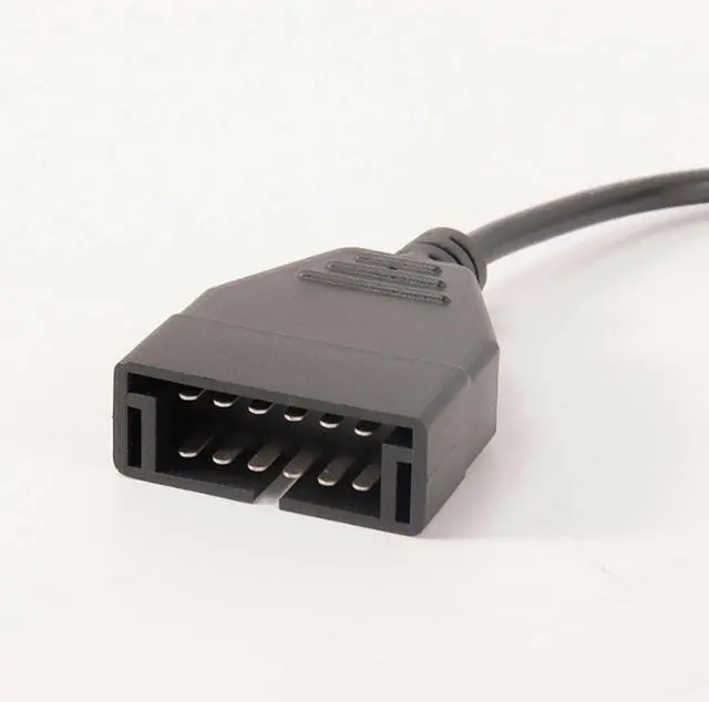 Alt view image 2 of 5 - 12Pin OBD1 to 16Pin OBD2 Connector Diagnostic Adapter Converter Cable Compatible with GM Vehicles, 1.3ft/40cm