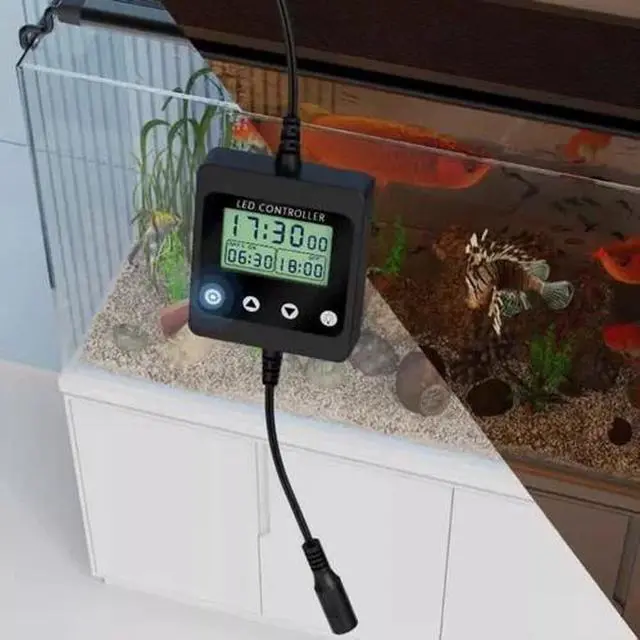 Alt view image 7 of 7 - Fish Tank Light Timer With Automatic On Off Function & Sunrise Sunset Simulation