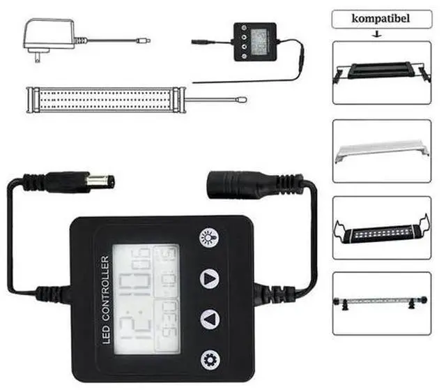 Alt view image 6 of 7 - Fish Tank Light Timer With Automatic On Off Function & Sunrise Sunset Simulation