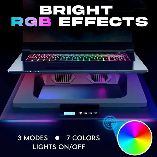 Alt view image 5 of 5 - New | Powerful Turbo-Fan 4300 RPM Laptop Cooler | Sealed Foam for Maximum Performance | Avoid Overheating 14-17.3 in