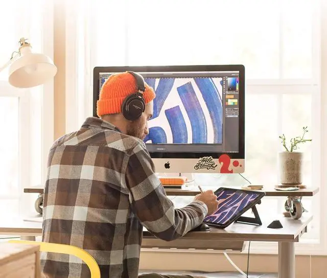 Alt view image 5 of 5 - DraftTable V2 for iPad Pro (Stand only) : Rock-Solid & Adjustable | Tablet Stand Holder Dock for Drawing | iPad, Pro, Air, Mini, Nexus, Kindle