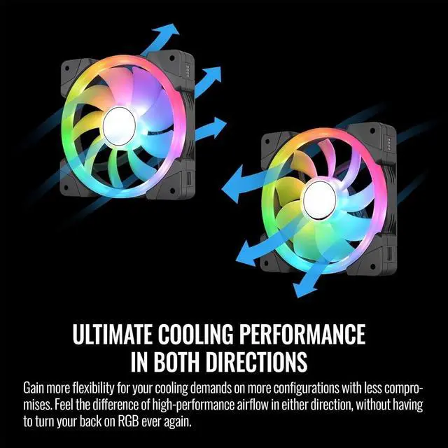 Alt view image 4 of 4 - 12 ARGB PC Cooling Fan, 3-Fan pcak, 500~2000 RPM, Magnetic Connection, Reversable Blades, sync with MB RGB Software, CL-F167-PL12SW-A, 120mm, Black