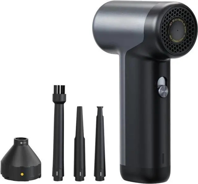 Main image of Compressed Air Duster, 110000RPM Brushless Motor, 2600mAh Rechargeable Battery, LED Light, Air Blower for Keyboard, PC Fans & Housing, Cabinet