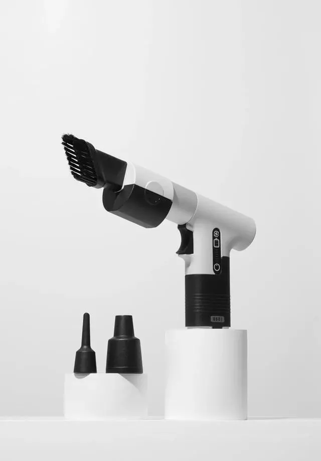 Alt view image 3 of 4 - 130,000RPM Cordless Air Duster & Mini Vacuum Cleaner  Rechargeable 100W Handheld Blower for Keyboard, Car, Electronics, PC, Home