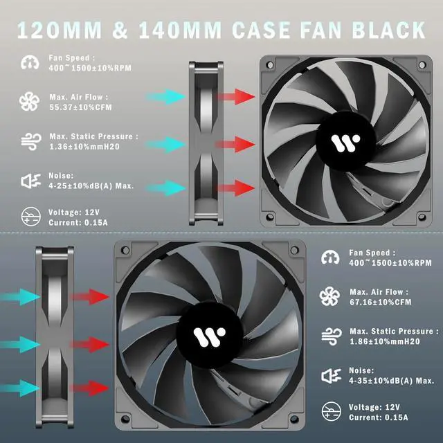 Alt view image 7 of 7 - Mid Tower Computer Case with Tempered Glass, Printed Walnut Wood Panels,Support 360mm Radiator,Black Gaming Desktop Case (H3)