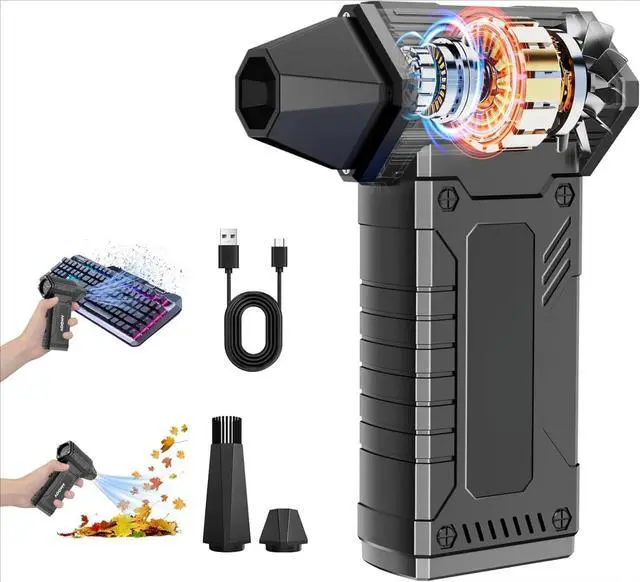 Main image of 8 Gear Adjustable 200000RPM Electric Air Duster Rechargable Air Blower with Brusheless Motor,Keyboard Cleaning