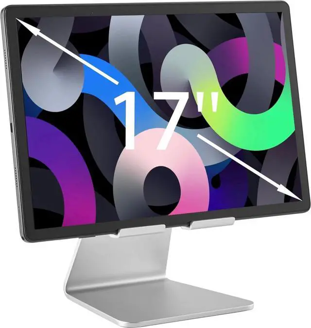 Main image of Portable Monitor Stand, iPad Stand, Especially Suitable for Large-Sized and Heavy Devices(7''-18''),(Silver)