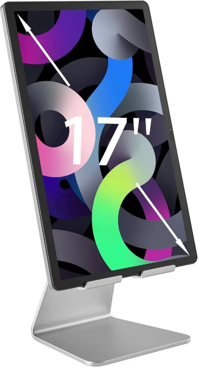 Alt view image 3 of 5 - Portable Monitor Stand, iPad Stand, Especially Suitable for Large-Sized and Heavy Devices(7''-18''),(Silver)