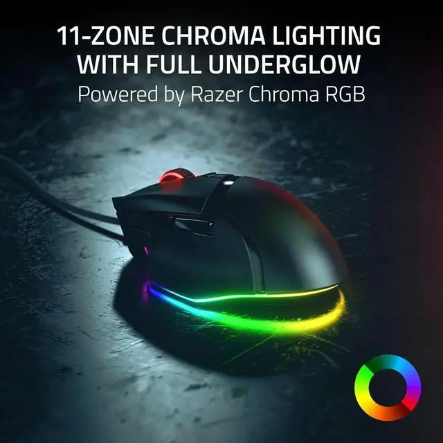Alt view image 5 of 6 - V3 35K Wired Ergonomic Gaming Mouse : HyperScroll Tilt Wheel - 35K DPI Optical Sensor Gen 2-13 Customizable Controls
