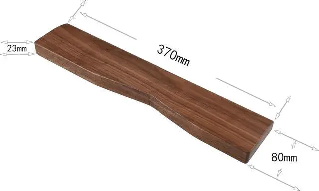 Alt view image 2 of 6 - Ergonomic Wooden Wrist Rest Solid Wood Walnut