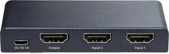 Alt view image 3 of 6 - 2-Port 8K HDMI Switch, 2.1 Switcher 4K 120Hz/8K 60Hz UHD, HDR10+, HDMI Switch 2 in 1 Out, Auto/Manual Source Switching