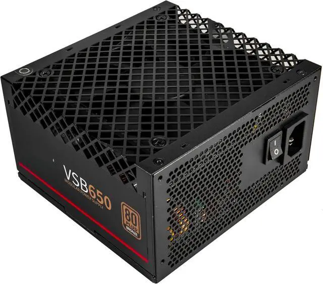 Alt view image 2 of 6 - VSB 650W 80+ Bronze, ATX 3.0 & 3.1 Compatible, Semi-Modular Power Supply, PCIe 5.1 12V-2x6 Connector