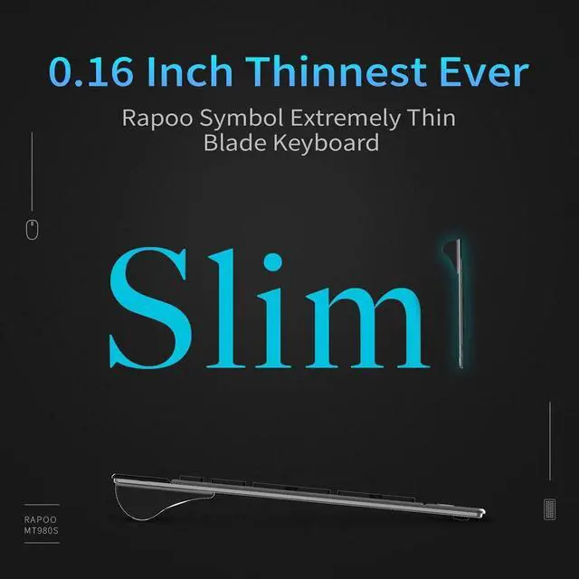 Alt view image 3 of 6 - Wireless Keyboard and Laser Mouse Combo,Multi Device (Bluetooth 4.0+3.0+2.4G) Keyboard and Mouse Set, for Windows/Android/Mac OS