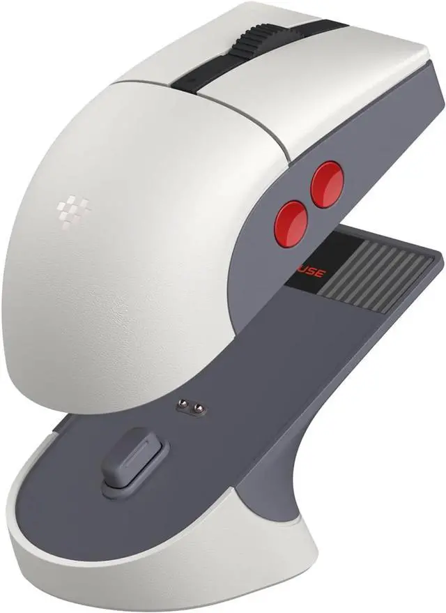 Alt view image 2 of 6 - Retro R8 Mouse with Charging Dock, PAW 3395 Optical Sensor DPI 26,000, Wireless Mouse with 4K Polling Rate