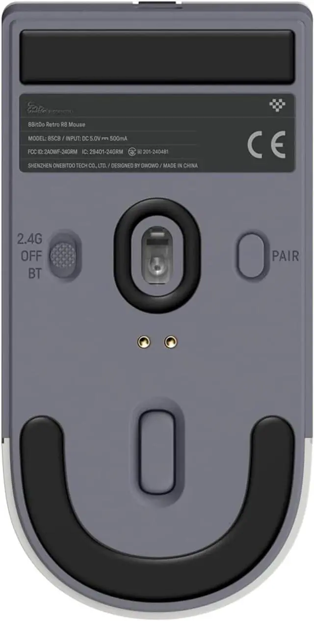 Alt view image 5 of 6 - Retro R8 Mouse with Charging Dock, PAW 3395 Optical Sensor DPI 26,000, Wireless Mouse with 4K Polling Rate