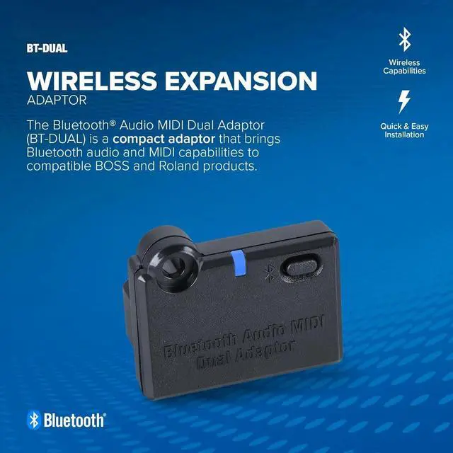Alt view image 2 of 5 - BT-Dual Bluetooth Audio MIDI Dual Adapter