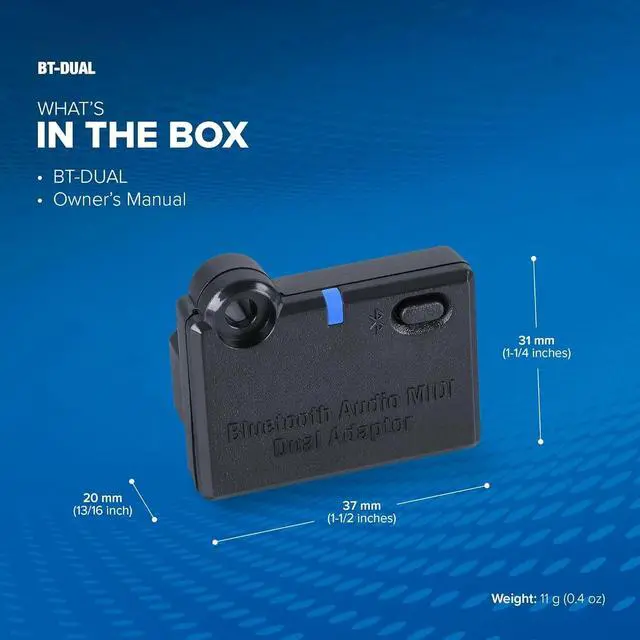 Alt view image 5 of 5 - BT-Dual Bluetooth Audio MIDI Dual Adapter