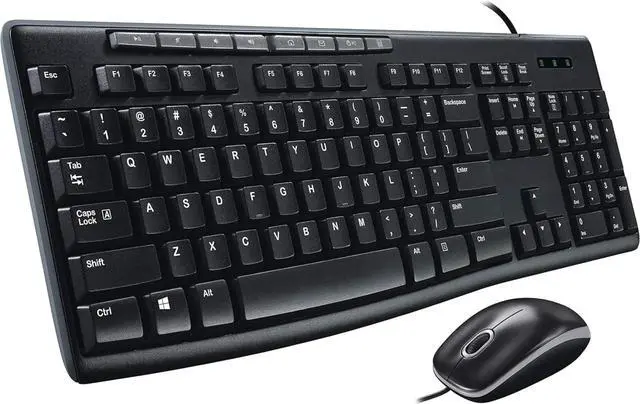 Alt view image 3 of 6 - Media Combo MK200 Full-Size Keyboard and High-Definition Optical Mouse