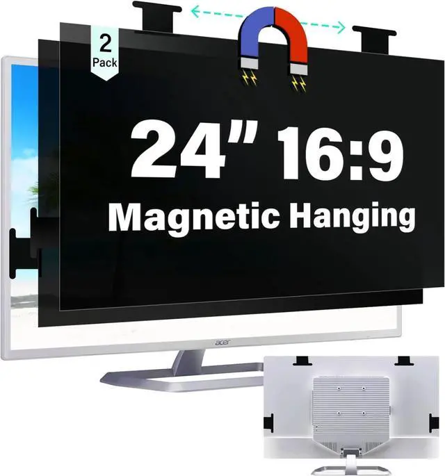Main image of Magnetic Hanging 24 Inch Computer Privacy Screen for 16:9 Aspect Ratio