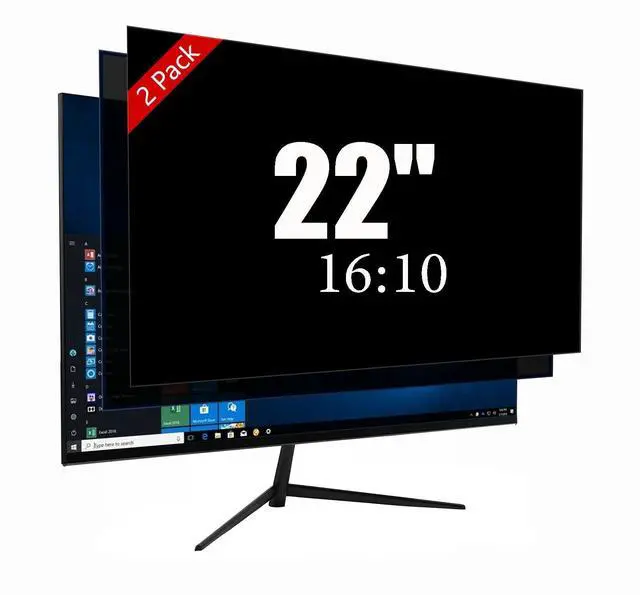 Main image of 22 Inch Privacy Screen for Monitor with 16:10 Widescreen Monitor Blue Light Screen Protector - Anti-Glare - [2 Pack]