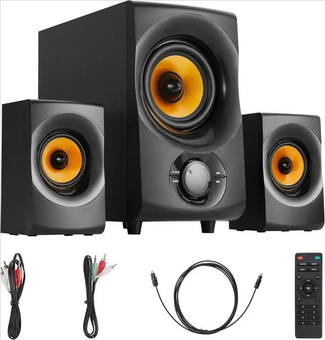 Main image of Bluetooth 2.1 Speaker System 2.1-Channel Home Theater Speaker System, Black