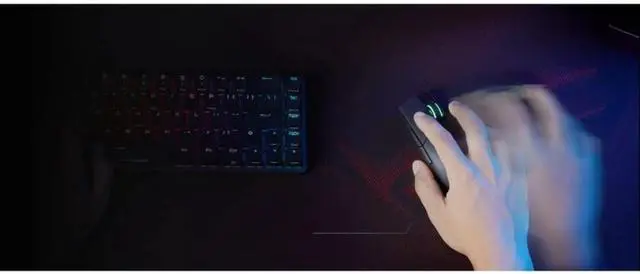 Alt view image 3 of 4 - Extended Gaming Mouse Pad  35.4 x 15.7 (Extended/XXL Size), Water/Oil/Dust-Resistant, Anti-Fray Edges, Non-Slip Base - Black