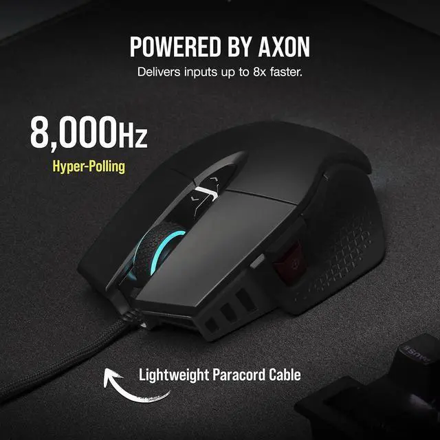 Alt view image 3 of 4 - M65 RGB Ultra Tunable FPS Gaming Mouse Marksman 26,000 DPI Optical Sensor, Optical Switches, AXON Hyper-Processing Technology, Sensor Fusion Control, Tunable Weight System - Black