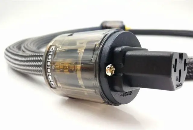 Alt view image 3 of 6 - FOR-10 AWG Hi-End HiFi Audio Universal AC Power Cable Power Cord US Plug - 5FT (1.5M)